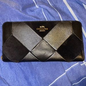 Coach Accordion Zip Patchwork Wallet